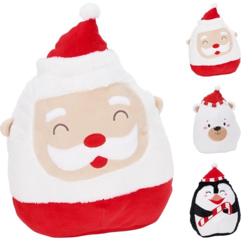 CUSCINO NATALE 40X30X24CM 3ASS